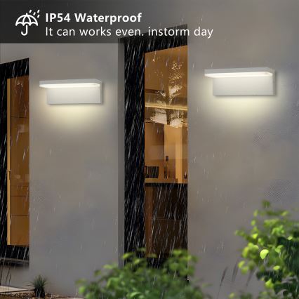 Brilagi - LED kültéri fali lámpatest TESSI LED/10W/230V fehér IP54