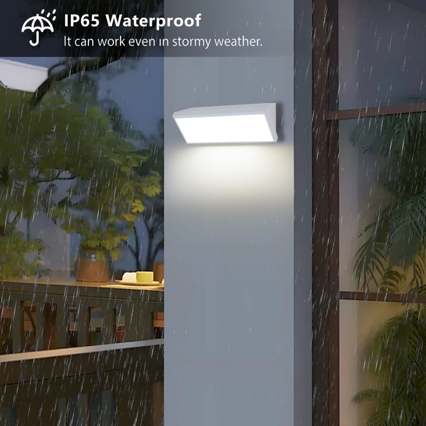 Brilagi - LED kültéri fali lámpatest TRIANGLE LED/42W/230V 3000/4000/6500K fehér IP65