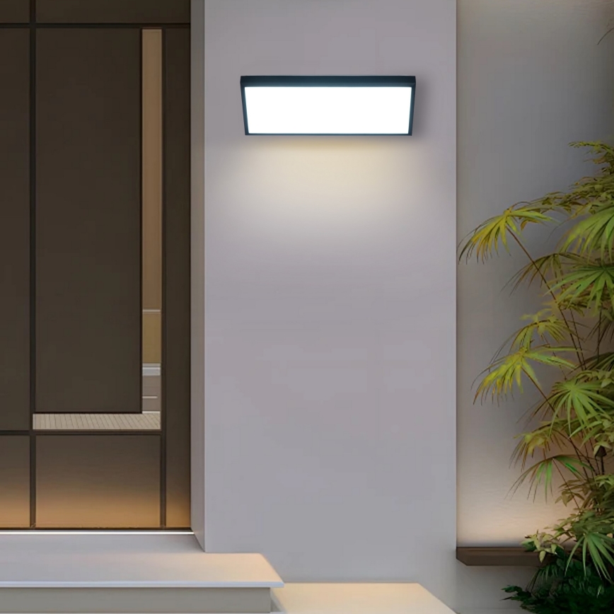 Brilagi - LED kültéri fali lámpatest TRIANGLE LED/42W/230V 45 cm fekete IP65