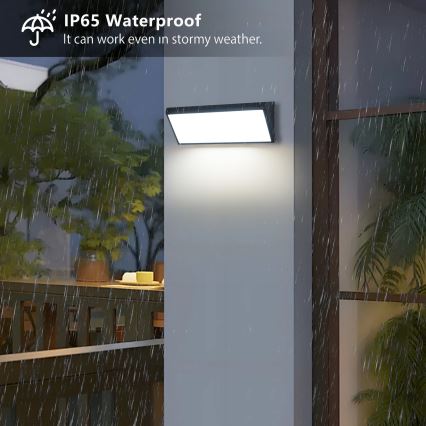 Brilagi - LED kültéri fali lámpatest TRIANGLE LED/42W/230V 45 cm fekete IP65