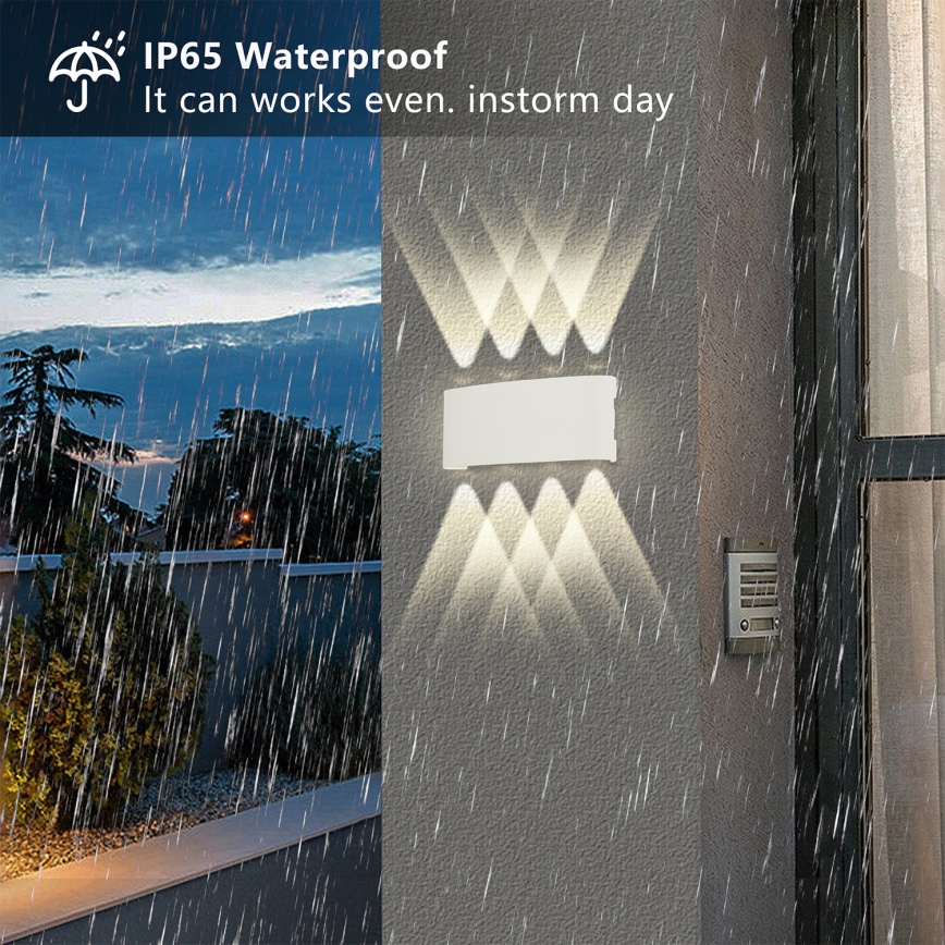 Brilagi - LED kültéri fali világítótest FLAREBOX LED/8W/230V fehér IP65