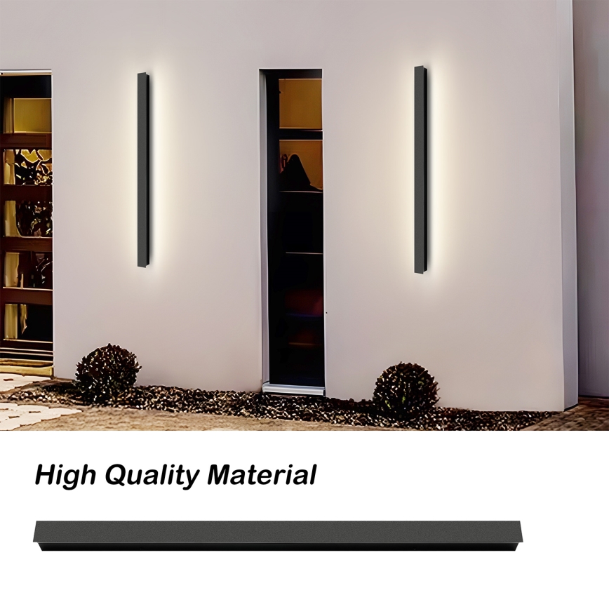 Brilagi - LED kültéri fali lámpatest LINEAR LED/22W/230V 4000K IP65 100 cm fekete CRI 90
