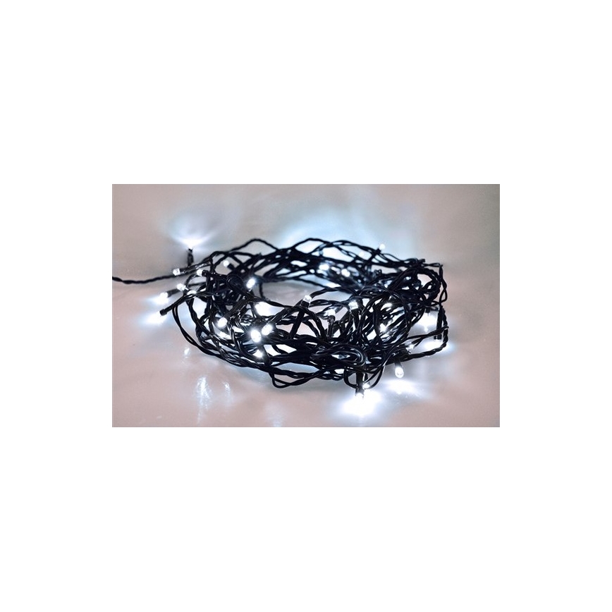Brilagi - LED kültéri fényfüzér, 100 LED, 8 üzemmód, 13 m, IP44, hideg fehér