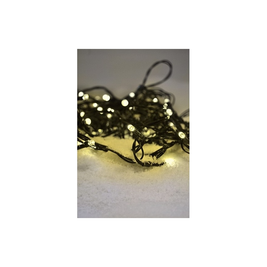 Brilagi - LED kültéri fényfüzér 100 LED, 8 üzemmód, 13 m, IP44, meleg fehér