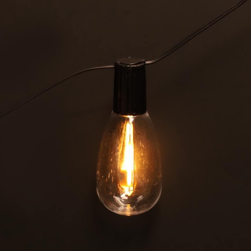 Brilagi - LED kültéri fényfüzér 10xLED/3xAA 3,2m IP44 meleg fehér