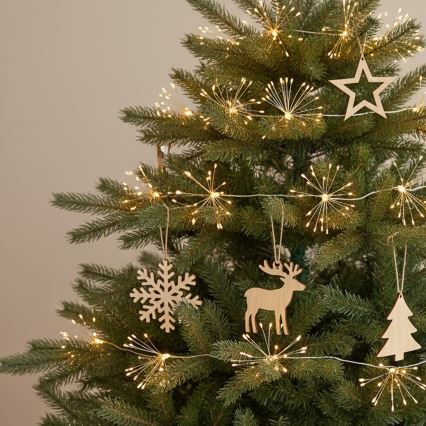 Brilagi - LED kültéri fényfüzér 150 LED 5 m IP44 meleg fehér tűzijáték