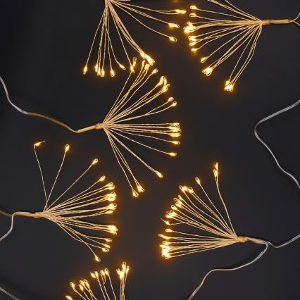 Brilagi - LED kültéri fényfüzér 150 LED 5 m IP44 meleg fehér tűzijáték