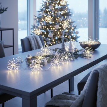 Brilagi - LED kültéri fényfüzér 150xLED 5m IP44 hideg fehér tűzijáték