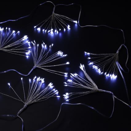 Brilagi - LED kültéri fényfüzér 150xLED 5m IP44 hideg fehér tűzijáték