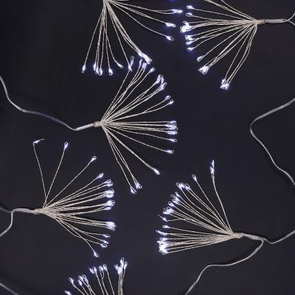 Brilagi - LED kültéri fényfüzér 150xLED 5m IP44 hideg fehér tűzijáték