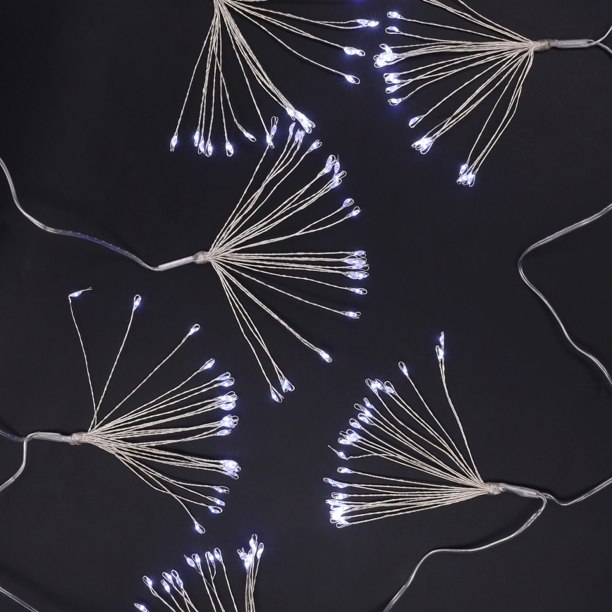 Brilagi - LED kültéri fényfüzér 150xLED 5m IP44 hideg fehér tűzijáték