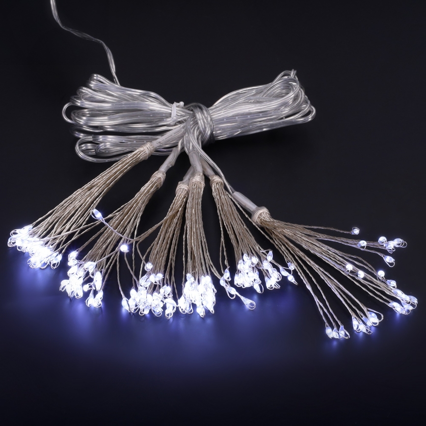 Brilagi - LED kültéri fényfüzér 150xLED 5m IP44 hideg fehér tűzijáték
