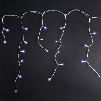 Brilagi - LED kültéri fényfüzér 200xLED/8 funkció, 13 m, IP44, hideg fehér, jégcsapok