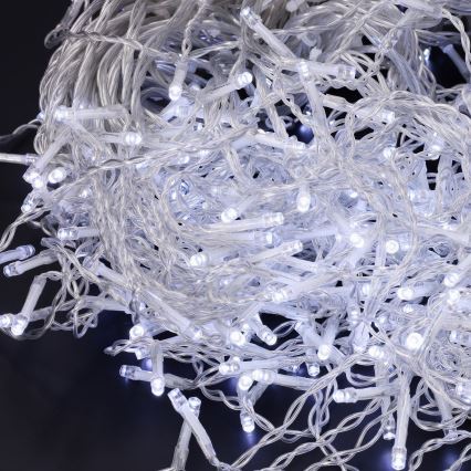 Brilagi - LED kültéri fényfüzér 200xLED/8 funkció, 13 m, IP44, hideg fehér, jégcsapok