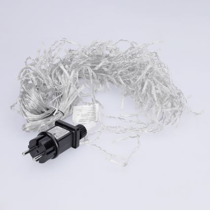 Brilagi - LED kültéri fényfüzér 200xLED/8 funkció, 13 m, IP44, hideg fehér, jégcsapok
