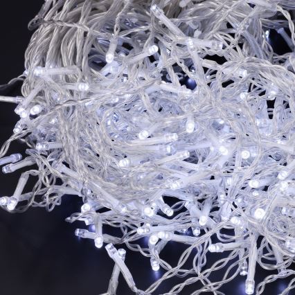 Brilagi - LED kültéri fényfüzér 400 LED / 8 funkció / 23 m / IP44 / hideg fehér