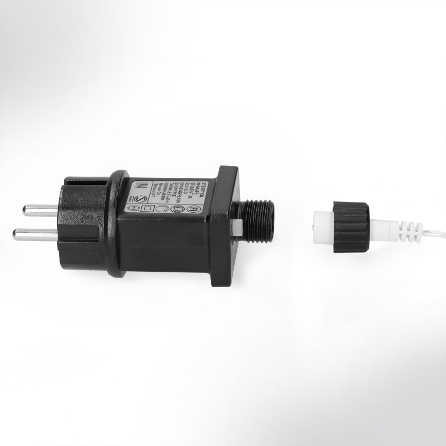 Brilagi - LED kültéri fényfüzér 400 LED / 8 funkció / 23 m / IP44 / hideg fehér