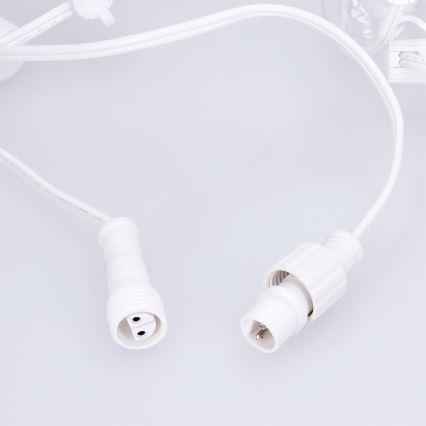 Brilagi - LED kültéri dekorációs fényfüzér GIRLANDA 25xE12/0,6W/230V 20m fehér IP44 meleg fehér
