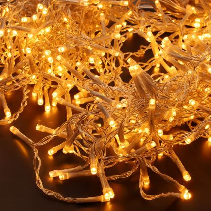 Brilagi - LED kültéri fényfüzér 360 LED / 8 funkció, 14 m, IP44, meleg fehér, jégcsapok