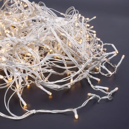 Brilagi - LED kültéri fényfüzér 360 LED / 8 funkció, 14 m, IP44, meleg fehér, jégcsapok