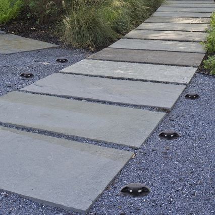 Brilagi - LED kültéri, gépjárműterhelésre alkalmas földbe süllyeszthető világítótest GROUNDRAY LED/1W/230V fekete IP67