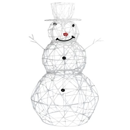 Brilagi - LED kültéri karácsonyi dekoráció 3,6W/31/230V 2700K 120 cm IP44 hóember