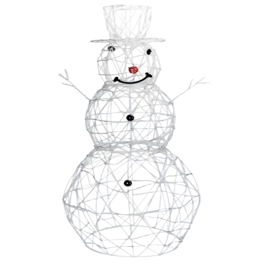 Brilagi - LED kültéri karácsonyi dekoráció 3,6W/31/230V 2700K 120 cm IP44 hóember