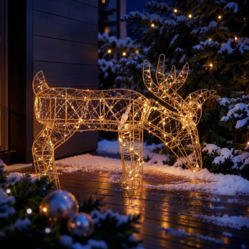 BRILAGI - LED Kültéri karácsonyi dekoráció LED/3,3W/230V IP44 56x43 cm rénszarvas