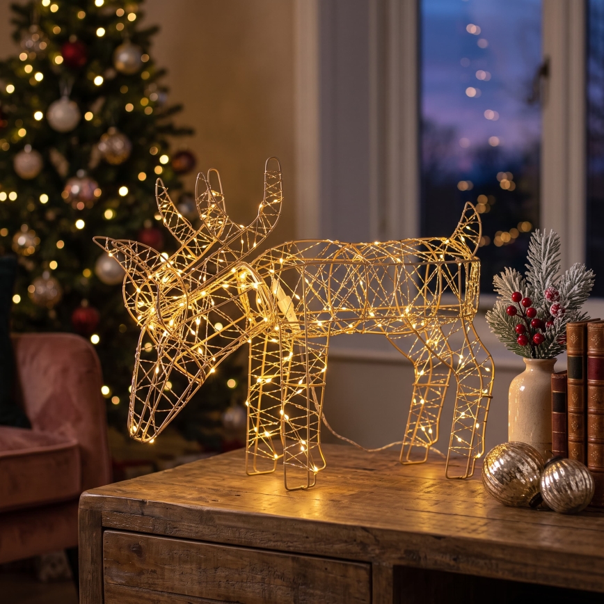 BRILAGI - LED Kültéri karácsonyi dekoráció LED/3,3W/230V IP44 56x43 cm rénszarvas