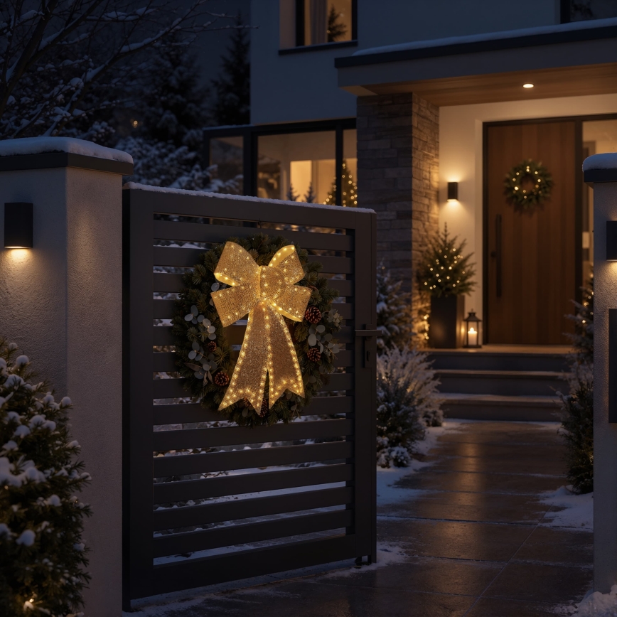 BRILAGI - LED kültéri karácsonyi dekoráció LED/3,3W/230V IP44 arany masni