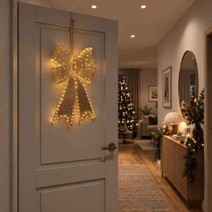 BRILAGI - LED kültéri karácsonyi dekoráció LED/3,3W/230V IP44 arany masni