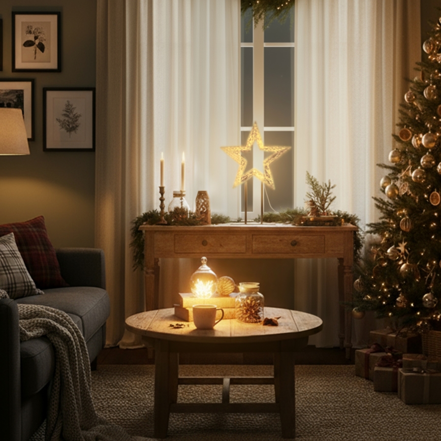 Brilagi - LED kültéri karácsonyi dekoráció LED/3,6 W/230 V IP44 44x30 cm csillag