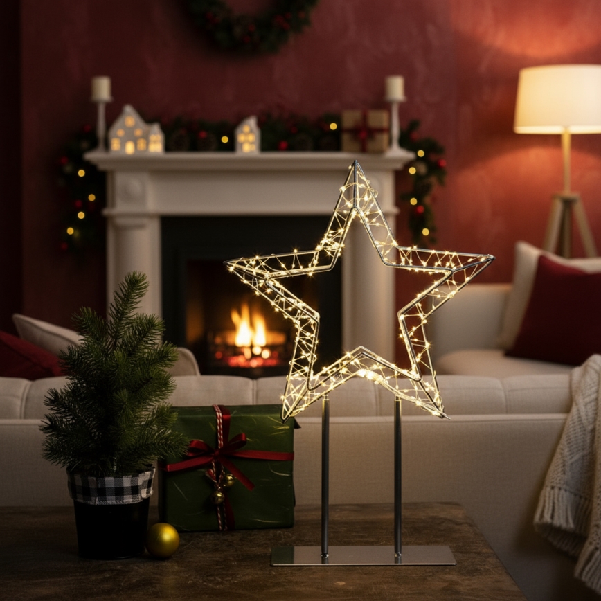 Brilagi - LED kültéri karácsonyi dekoráció LED/3,6 W/230 V IP44 44x30 cm csillag
