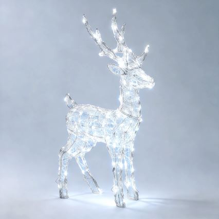 BRILAGI - LED kültéri karácsonyi dekoráció LED/3,6W/8 funkció IP44 65 cm rénszarvas hideg fehér