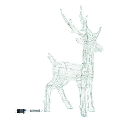 BRILAGI - LED kültéri karácsonyi dekoráció LED/3,6W/8 funkció IP44 65 cm rénszarvas hideg fehér