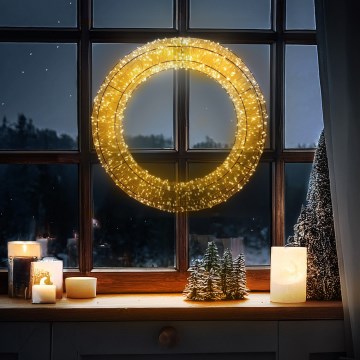 Brilagi - LED kültéri karácsonyi dekoráció LED/6W/230V IP44 50 cm koszorú