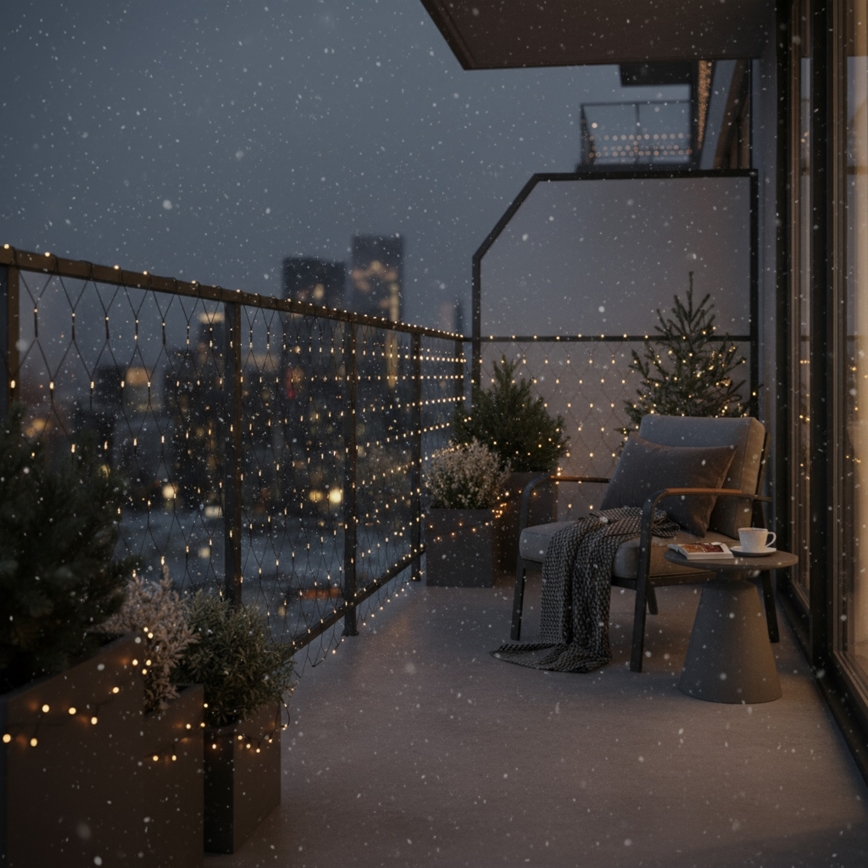 Brilagi - LED kültéri karácsonyi fényfüggöny, 160x LED, 7x2 m, IP44, meleg fehér