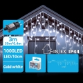BRILAGI - LED Kültéri karácsonyi fényfüzér 1000xLED/9W/230V 53m IP44 hideg fehér