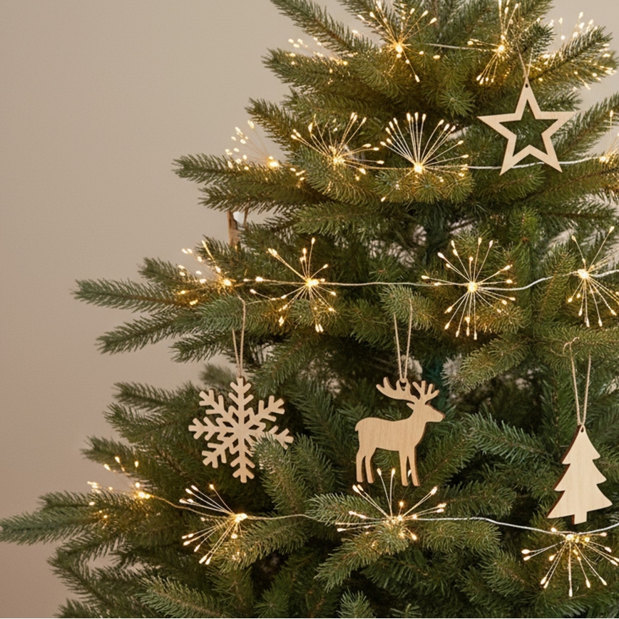 Brilagi - LED kültéri karácsonyi fényfüzér 150xLED 5m IP44 meleg fehér tűzijáték