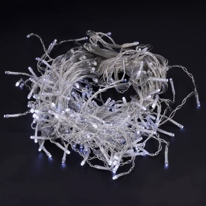 Brilagi - 13 m-es LED kültéri karácsonyi jégcsap-fényfüzér, 200 LED / 8 funkció, IP44, hideg fehér