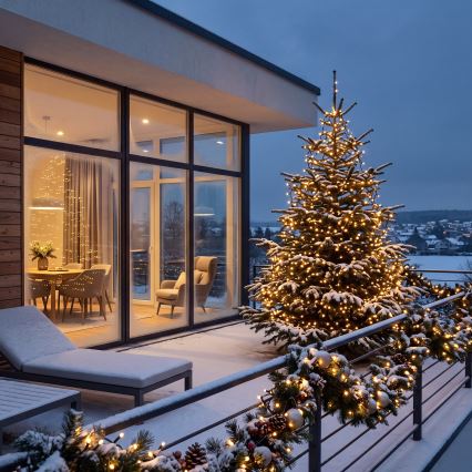 BRILAGI - LED Kültéri karácsonyi fényfüzér 200xLED 9m IP44 meleg fehér