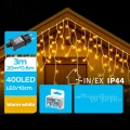 Brilagi - LED kültéri karácsonyi fényfüzér 400xLED/8 funkciós 23x0,6m IP44 meleg fehér
