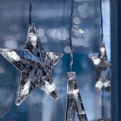 Brilagi - LED Kültéri karácsonyi lánc 123xLED/3xAA/USB 3m IP44 hideg fehér