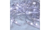 Brilagi - LED Kültéri karácsonyi lánc 50xLED/8 funkció/3xAA 8m IP44 hideg fehér