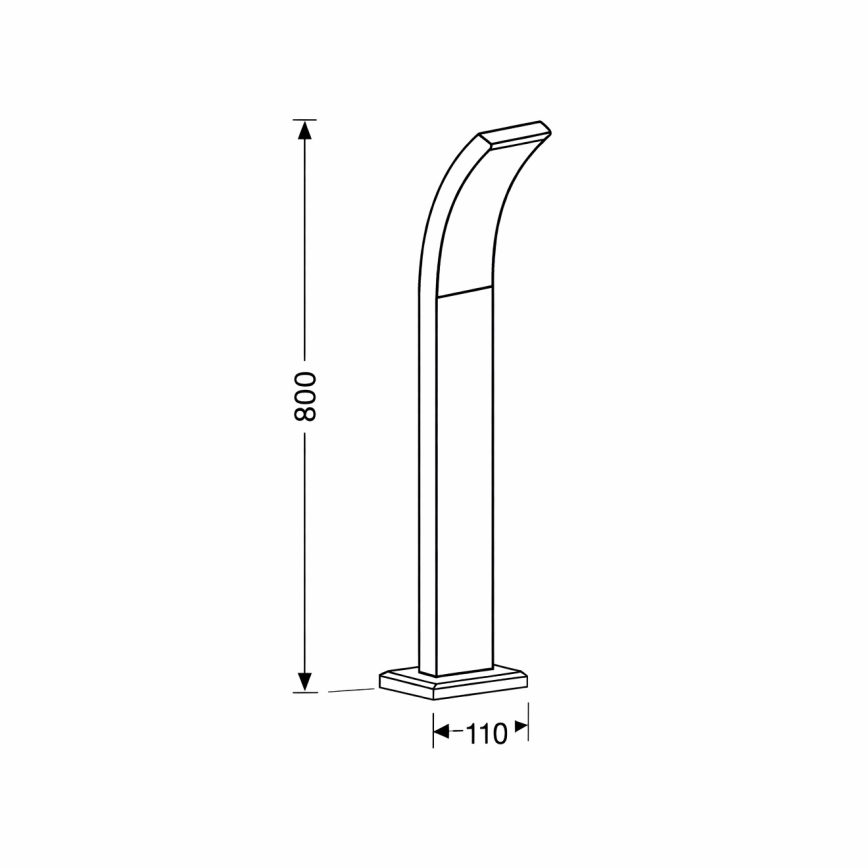 Brilagi - LED Kültéri lámpa ARCELO LED/9W/230V 50 cm IP44