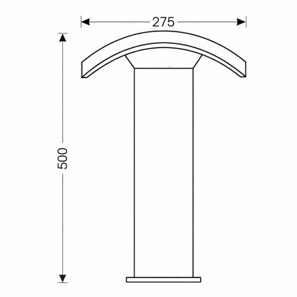 Brilagi - LED Kültéri lámpa ARCELO LED/9W/230V 50 cm IP54