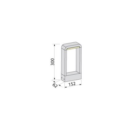 BRILAGI - LED kültéri lámpa BARI LED/10W/230V 4000K IP65 30 cm antracit