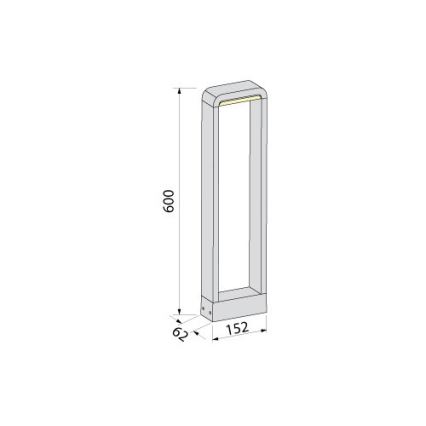 BRILAGI - LED kültéri lámpa BARI LED/10W/230V 4000K IP65 60 cm antracit