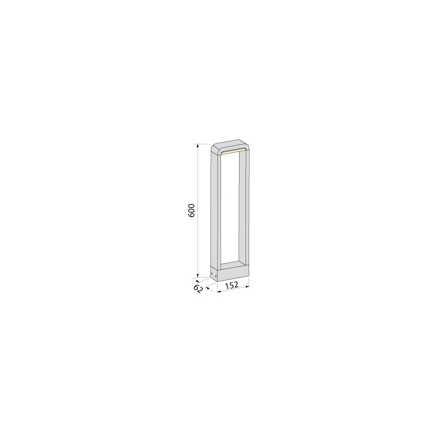 BRILAGI - LED kültéri lámpa BARI LED/10W/230V 4000K IP65 60 cm antracit