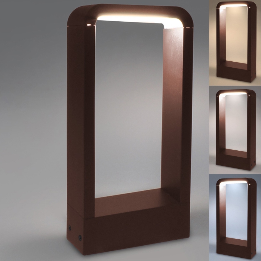 Brilagi - LED kültéri lámpa BARI LED/7W/230V 3000/4000/6000K barna IP54 30 cm